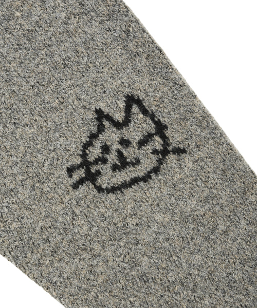 Lettering Jacquard Pullover Knitwear GREY