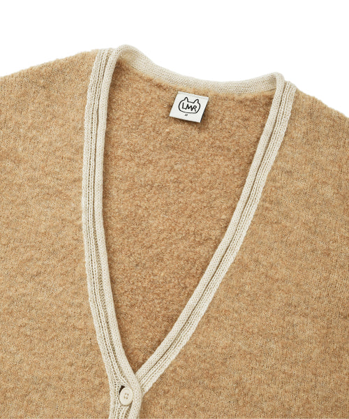 Color Scheme Point Boucle Cardigan BEIGE