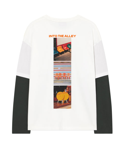 [YOSIGO] PLASTIC STILL LIFE LAYERED LONG SLEEVE