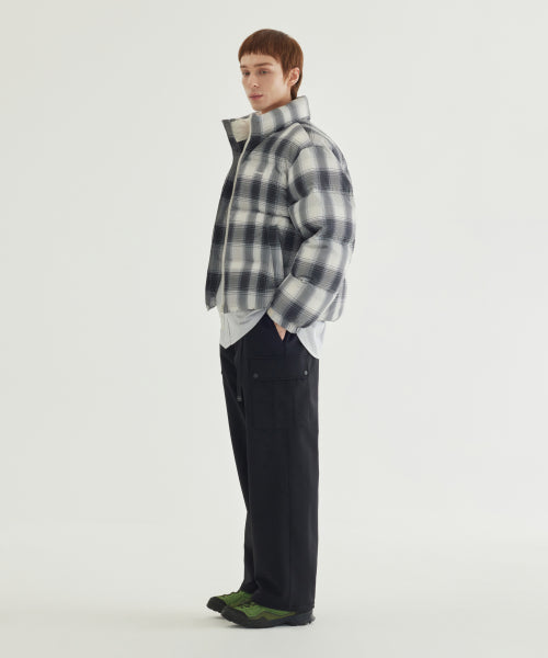 SEMI-WIDE BRUSHED CARGO EASY PANTS