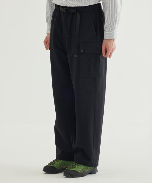 SEMI-WIDE BRUSHED CARGO EASY PANTS