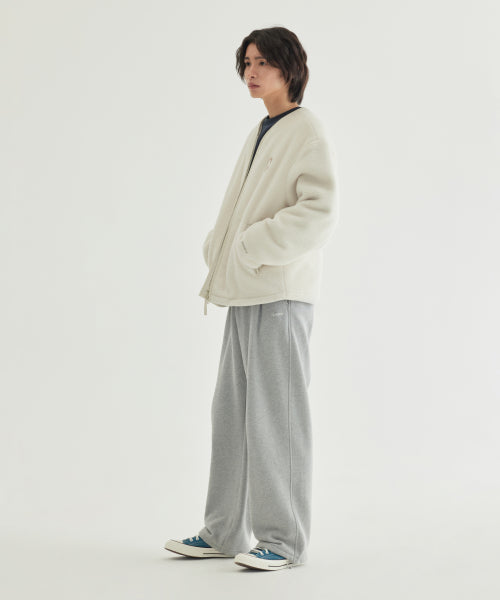 COLLARLESS SHERPA JACKET
