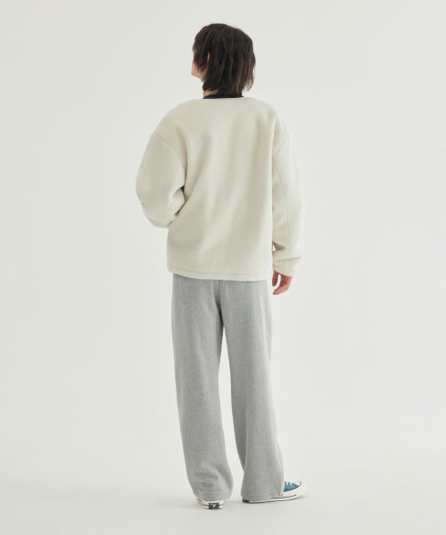 COLLARLESS SHERPA JACKET