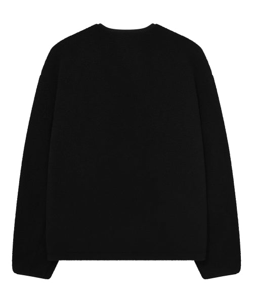 COLLARLESS SHERPA JACKET