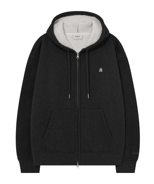 SIGNATURE SYMBOL BOA BONDING HOODIE ZIP-UP