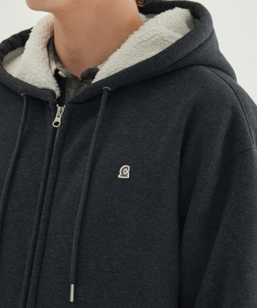 SIGNATURE SYMBOL BOA BONDING HOODIE ZIP-UP