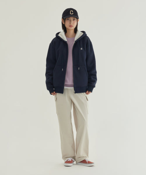 SIGNATURE SYMBOL BOA BONDING HOODIE ZIP-UP