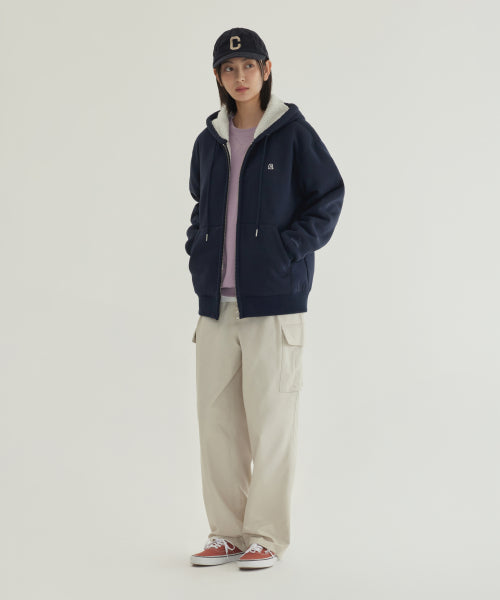 SIGNATURE SYMBOL BOA BONDING HOODIE ZIP-UP