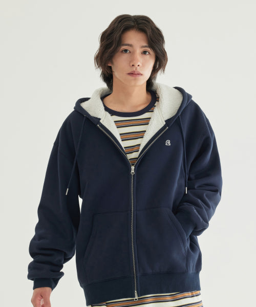 SIGNATURE SYMBOL BOA BONDING HOODIE ZIP-UP