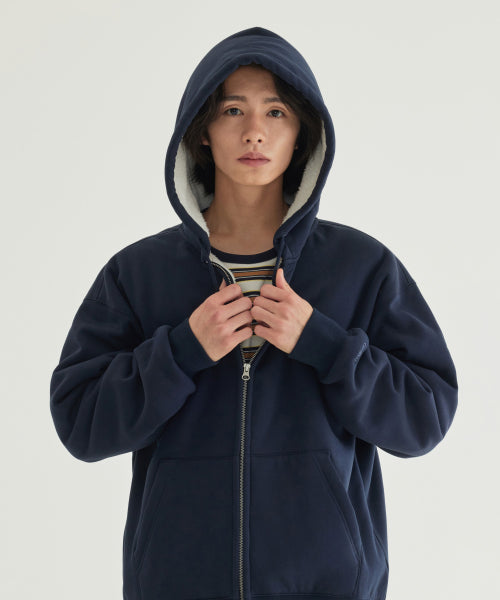 SIGNATURE SYMBOL BOA BONDING HOODIE ZIP-UP