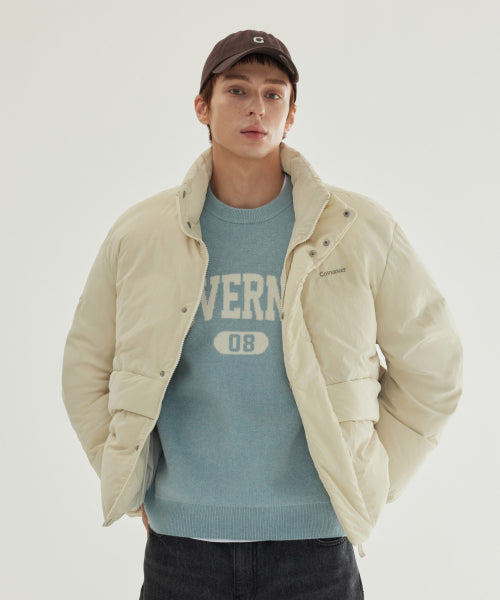 NON-QUILTED SHORT PUFFER