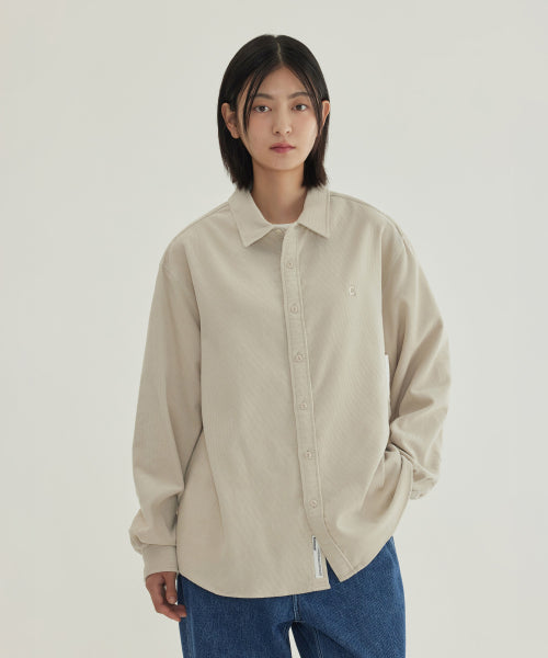 SIGNATURE SYMBOL CORDUROY SHIRT