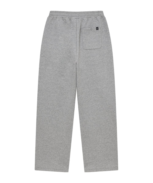 SEMI-WIDE SMALL LOGO BRUSHED SWEATPANTS