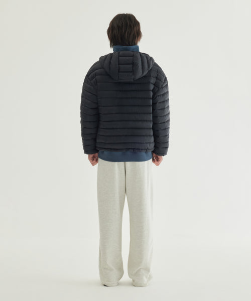 SEMI-WIDE SMALL LOGO BRUSHED SWEATPANTS