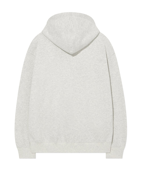 SMALL LOGO BRUSHED HOODIE ZIP-UP