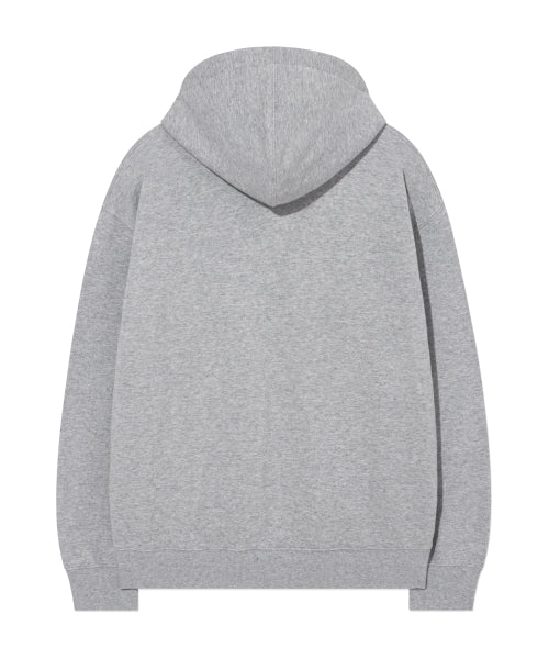 SMALL LOGO BRUSHED HOODIE ZIP-UP
