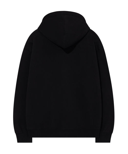 SMALL LOGO BRUSHED HOODIE ZIP-UP