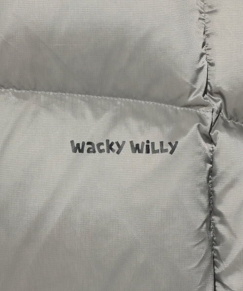 Lip-stop quilting down short puffer gray