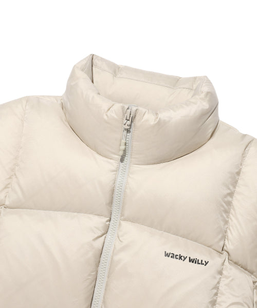 Lipstop quilting down short puffer cream