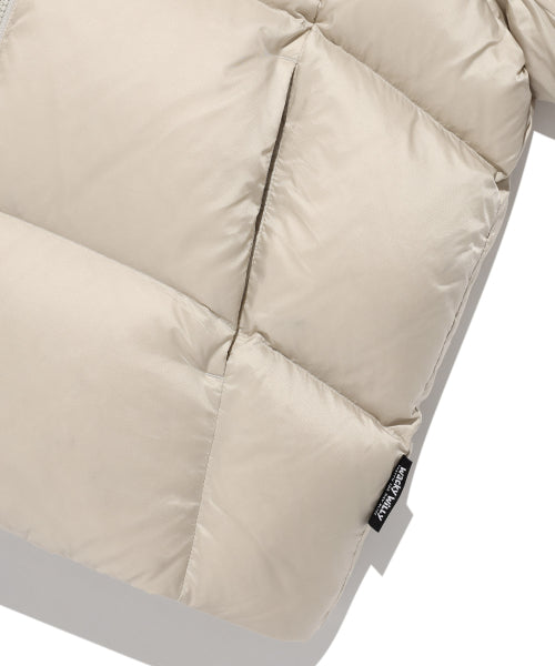 Lipstop quilting down short puffer cream