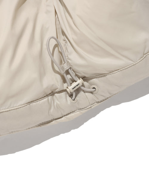 Lipstop quilting down short puffer cream