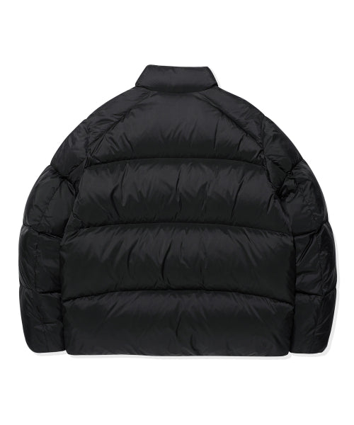 Lip-stop quilting down short puffer black