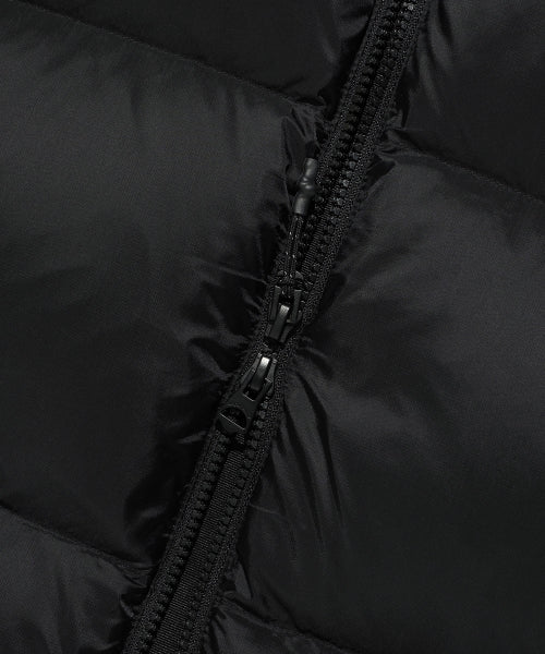 Lip-stop quilting down short puffer black