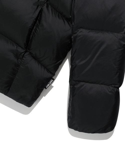 Lip-stop quilting down short puffer black