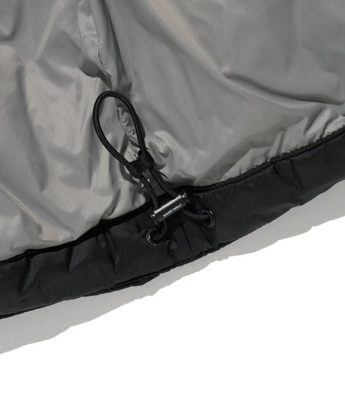 Lip-stop quilting down short puffer black