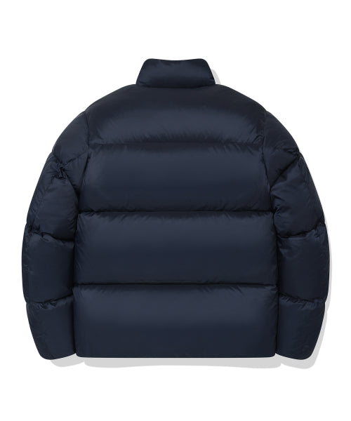 Lipstop-down short puffer navy