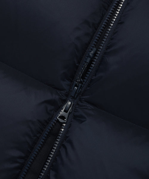 Lipstop-down short puffer navy