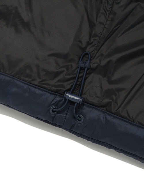 Lipstop-down short puffer navy