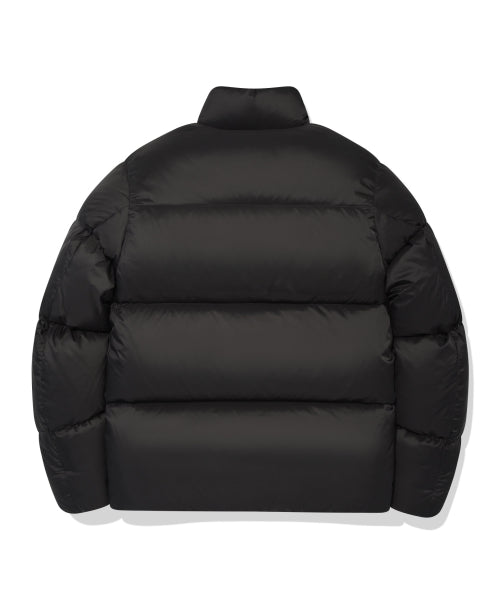 Lipstop-down short puffer gray