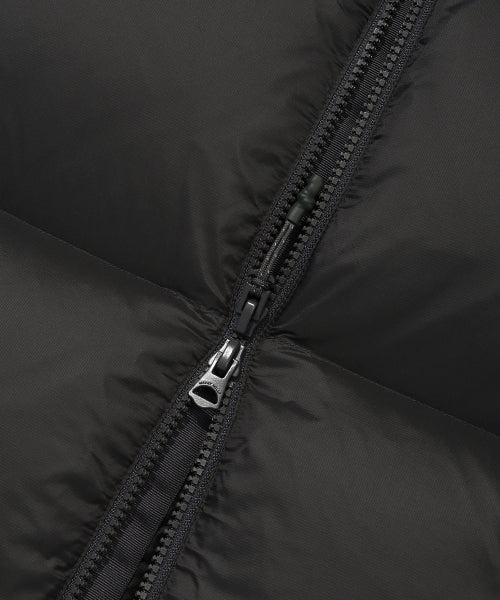 Lipstop-down short puffer gray