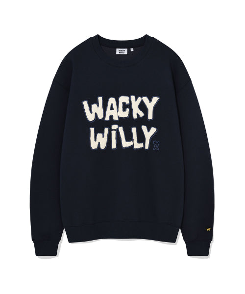 Buckle embroidered sweatshirt navy