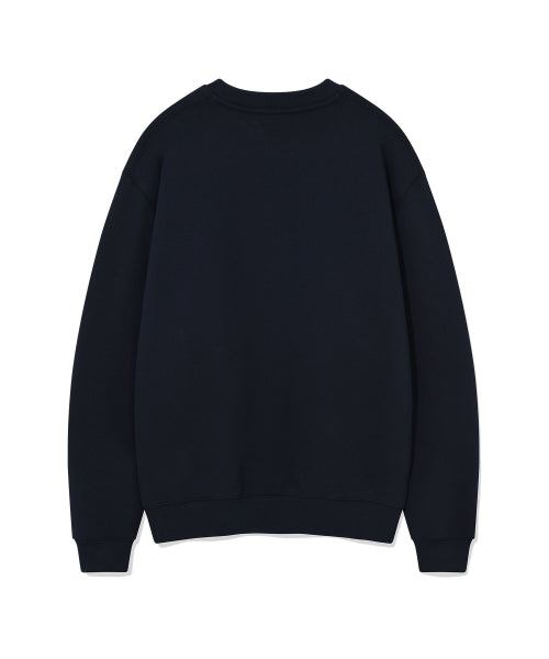Buckle embroidered sweatshirt navy
