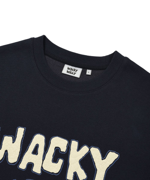 Buckle embroidered sweatshirt navy