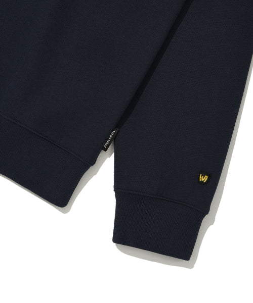 Buckle embroidered sweatshirt navy