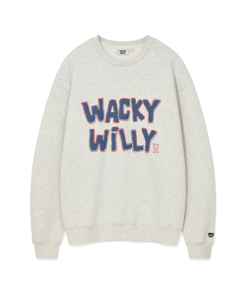 Bouquet embroidered sweatshirt light gray