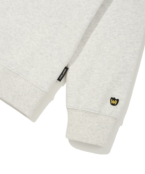 Bouquet embroidered sweatshirt light gray
