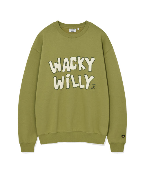 boucle embroidered sweatshirt green