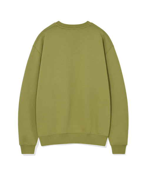 boucle embroidered sweatshirt green