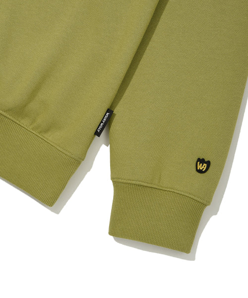 boucle embroidered sweatshirt green