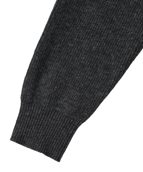 Drift Layer Merino Wool Button Knit - CHARCOAL