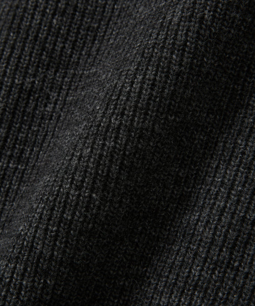 Drift Layer Merino Wool Button Knit - CHARCOAL