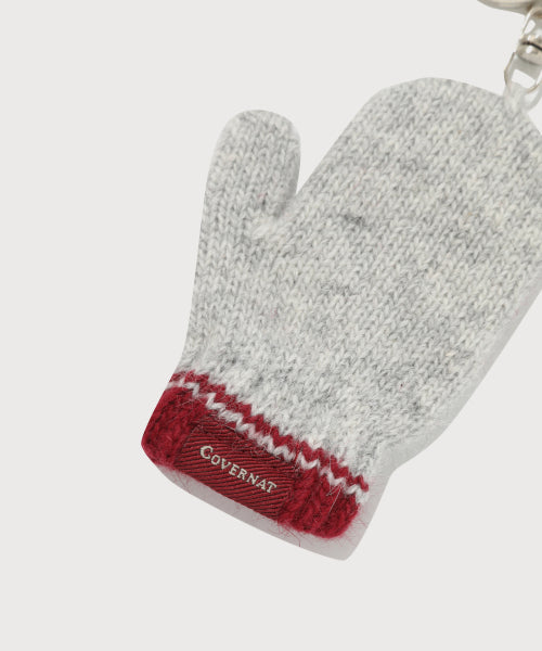 C LOGO GLOVE KNIT KEYRING