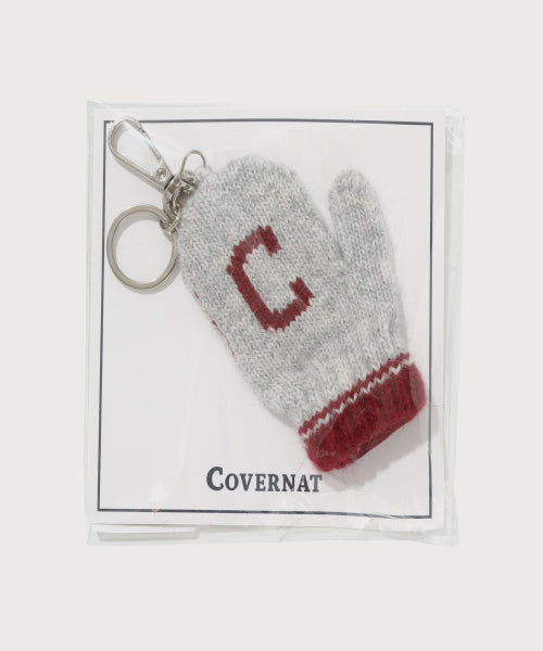 C LOGO GLOVE KNIT KEYRING