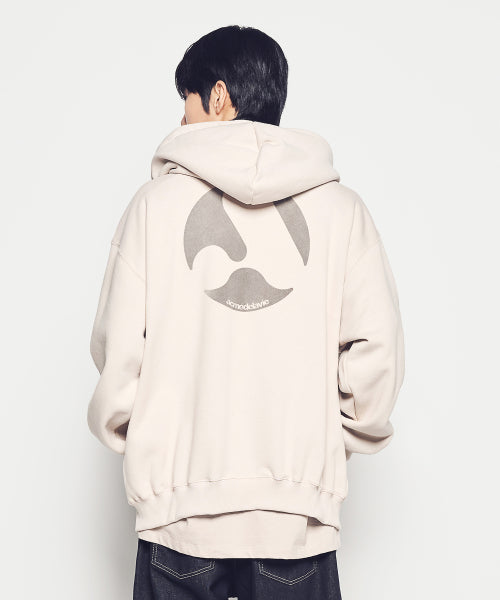A SYMBOL CIRCLE NAPPING HOODIE ZIP UP (3COLOR)