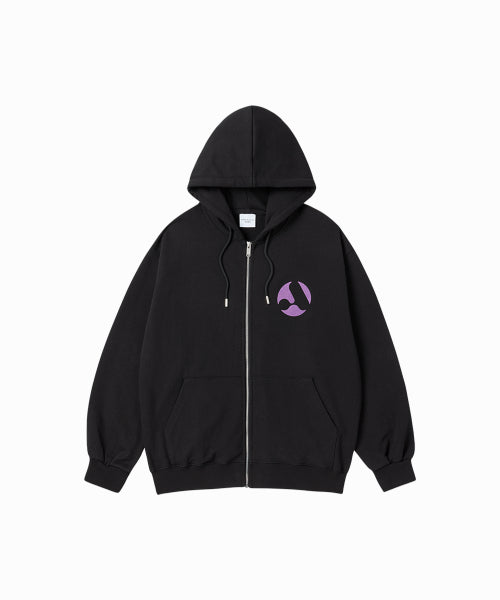 A SYMBOL CIRCLE NAPPING HOODIE ZIP UP (3COLOR)