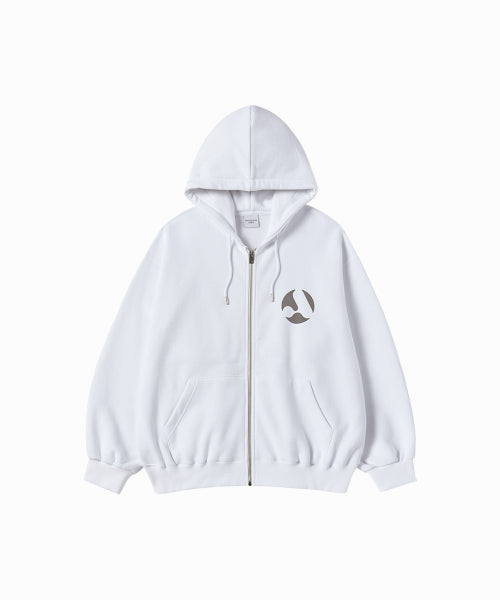 A SYMBOL CIRCLE NAPPING HOODIE ZIP UP (3COLOR)